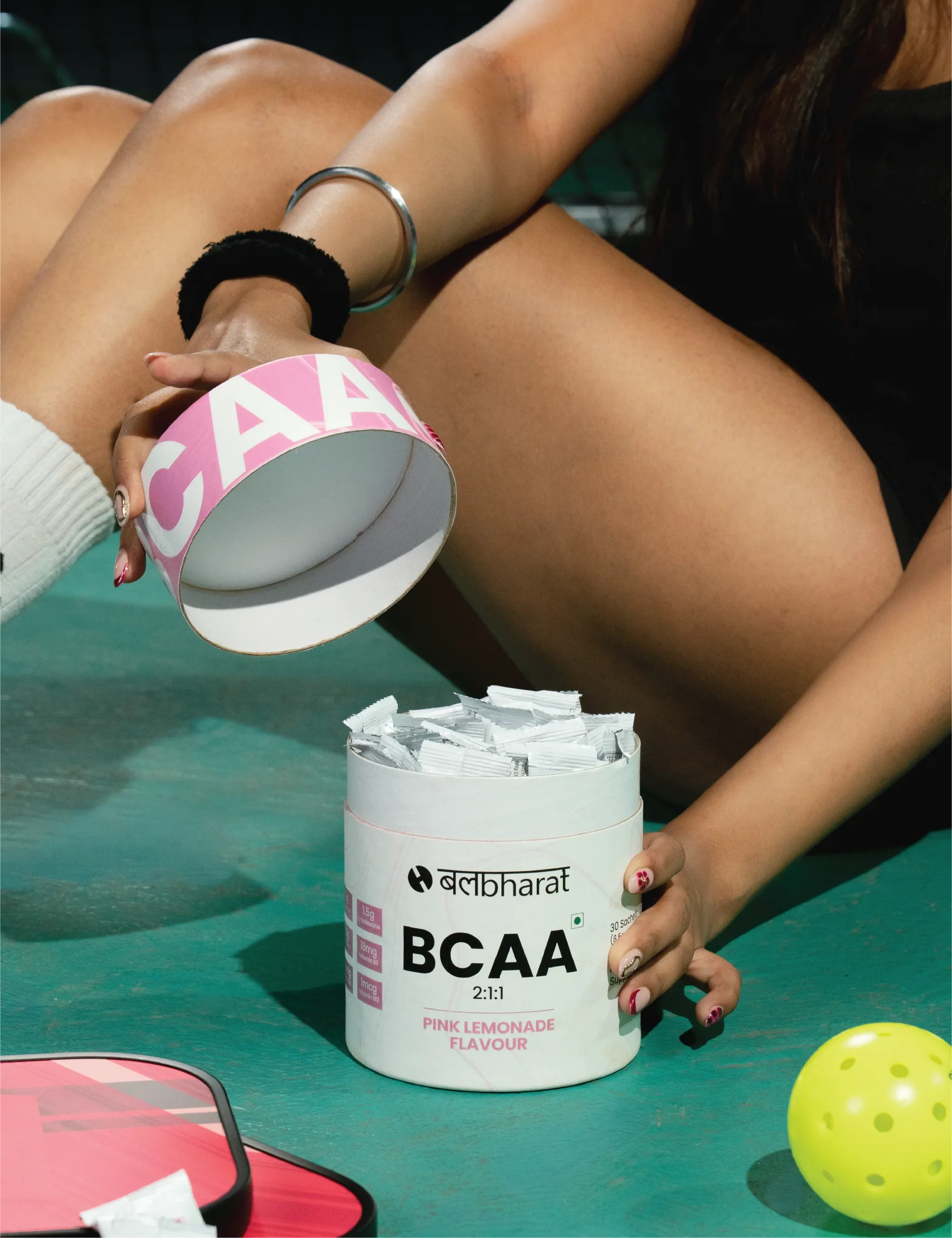 Bal Bharat BCAA 2:1:1 | 10g Per Serving, Pink Lemonade, Pouch | L-Leucine, L-Isoleucine, L-Valine, Recovery & Endurance - Image 5