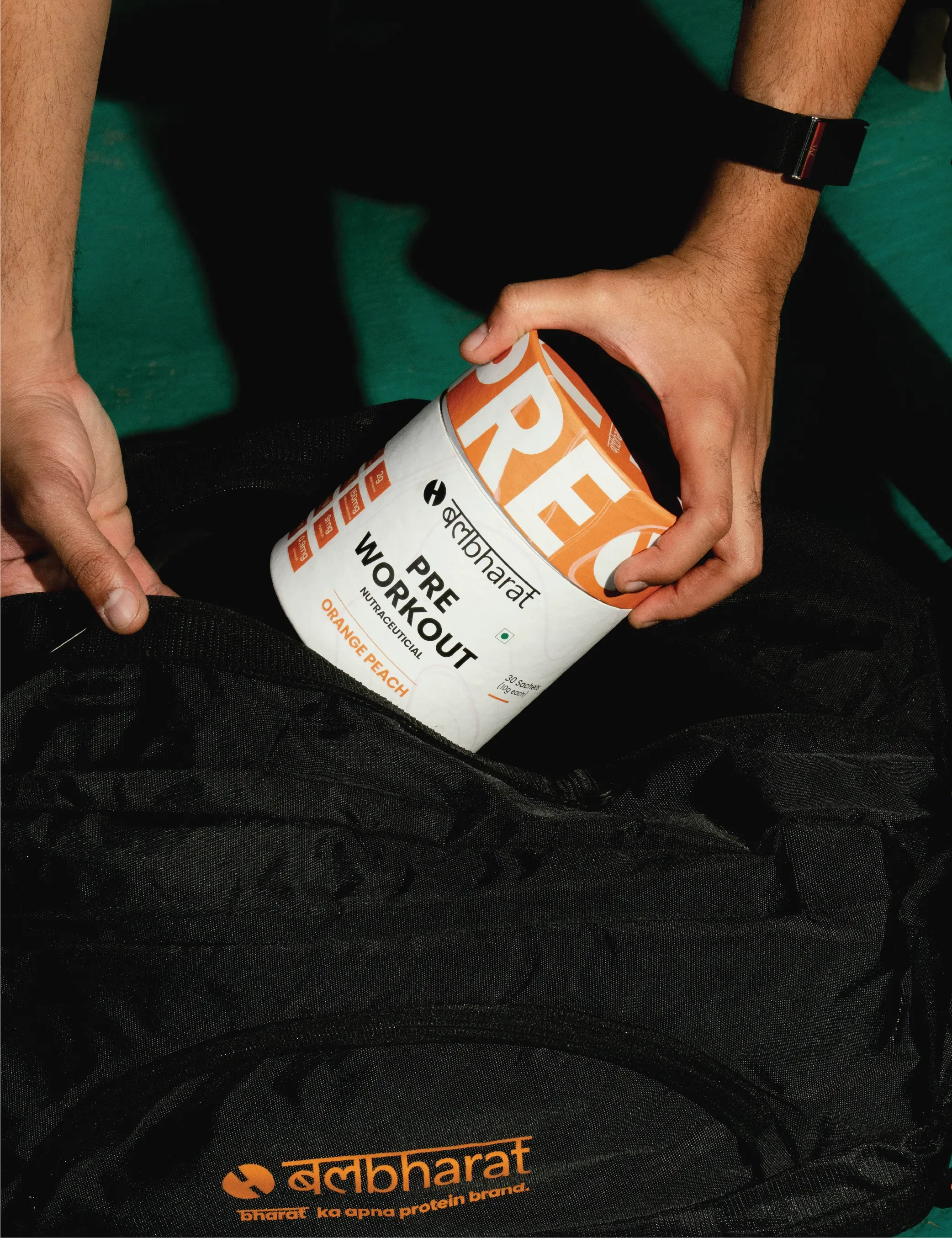 Bal Bharat Pre-Workout | 150mg Caffeine, Orange Peach, Pouch | Energy Boost, Focus & Endurance - Image 5